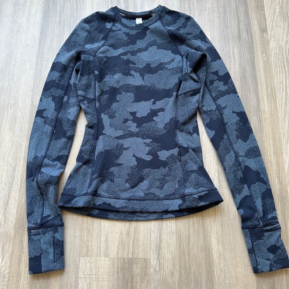 Lululemon Its Rulu Run Long Sleeve Shirt Heritage Speckle Camo Jacquard